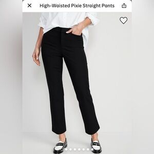 Old Navy Black Pixie Straight Pants